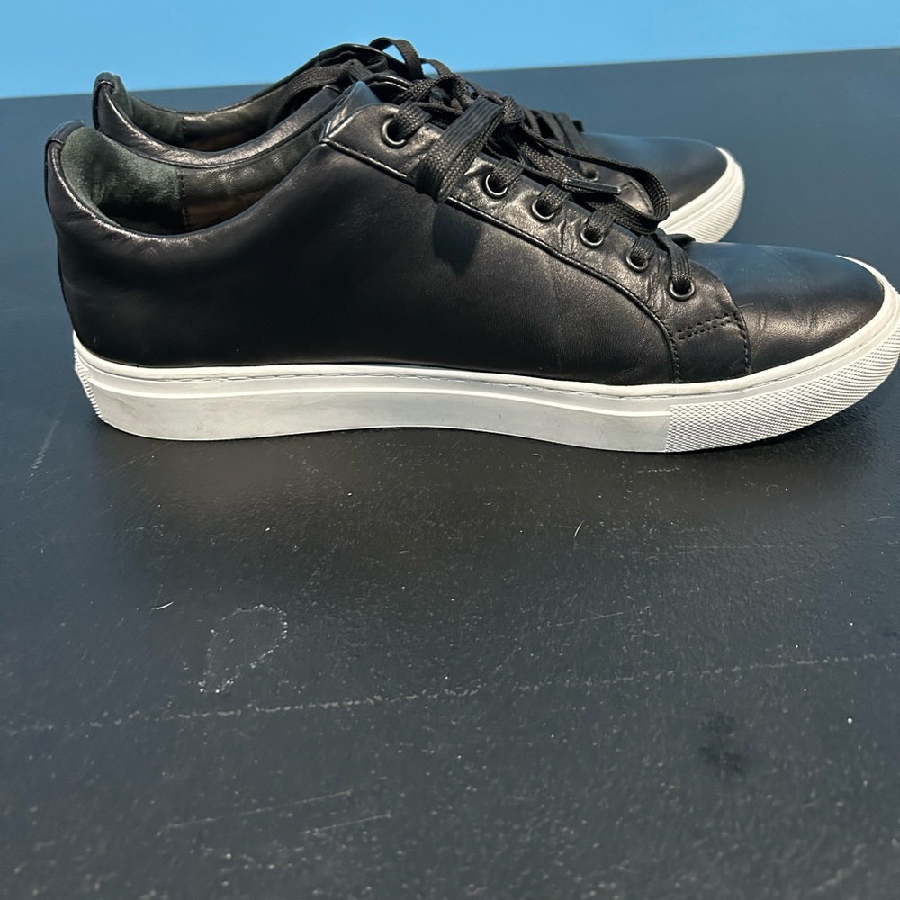 Thursday Boot Company Men's Premier Low Top Sneakers Black Leather Size 10